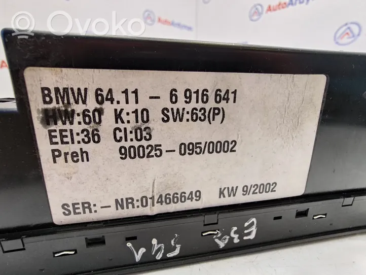 BMW 5 E39 Panel klimatyzacji 6916641