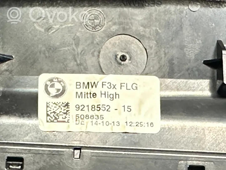BMW 3 F30 F35 F31 Griglia di ventilazione centrale cruscotto 9218552