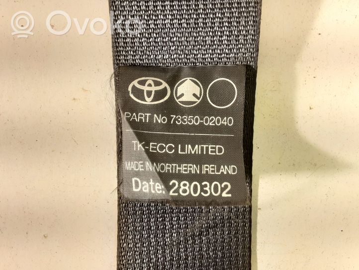 Toyota Corolla E120 E130 Ceinture de sécurité arrière centrale (siège) 7335002040