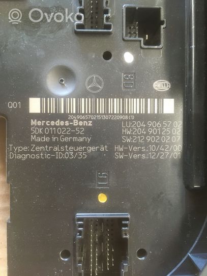 Mercedes-Benz GLK (X204) Moduł sterowania Gateway 2049065702