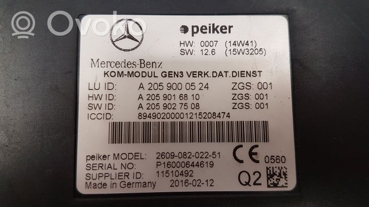 Mercedes-Benz A W176 Autres dispositifs 2059016810