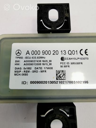 Mercedes-Benz E W213 Rengaspaineen valvontayksikkö A0009002013