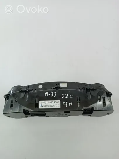 Mercedes-Benz E W211 Interruttore ventola abitacolo A2118302385