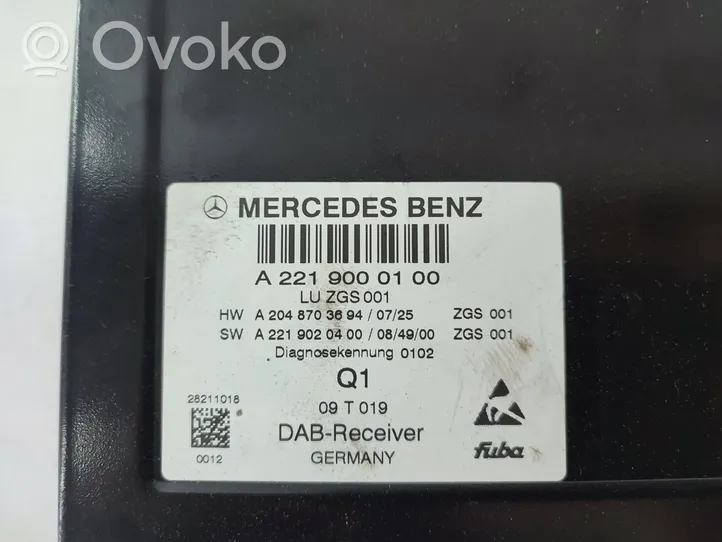 Mercedes-Benz E W212 Amplificatore antenna A2219000100