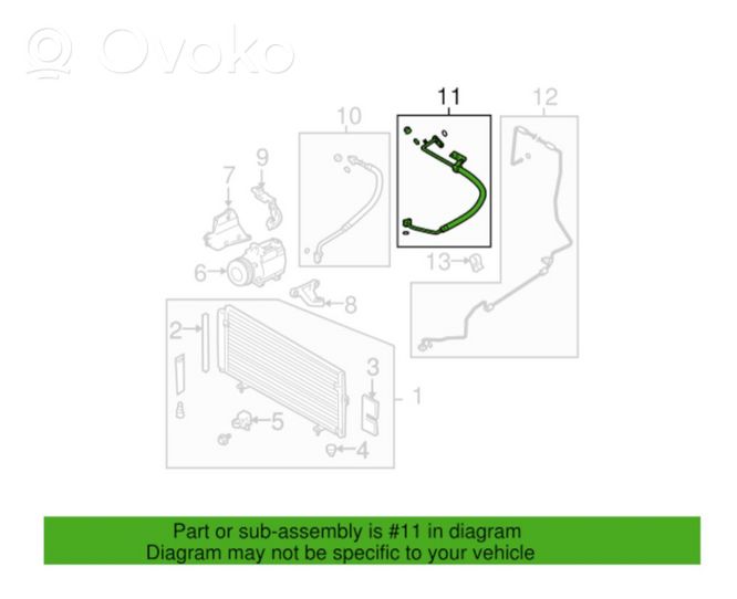 Subaru Legacy Gaisa kondicioniera caurulīte (-es) / šļūtene (-es) 73425AG04B