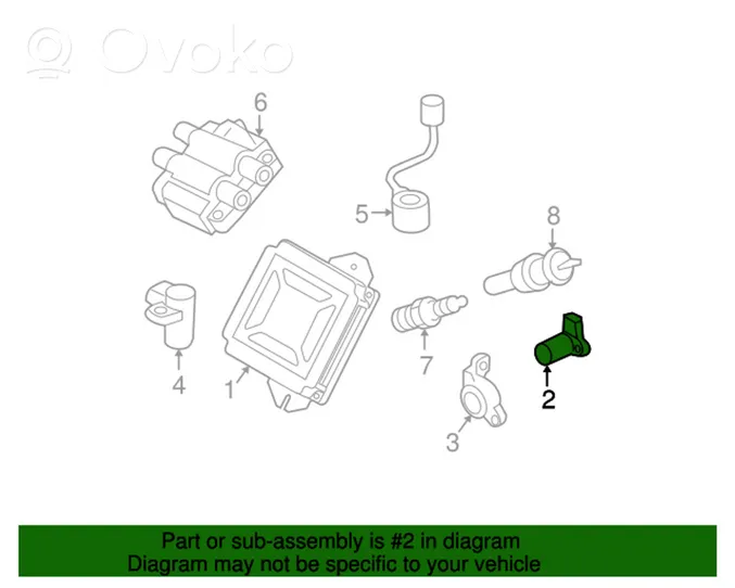 Subaru Legacy Sensore di posizione albero a camme 22056AA062