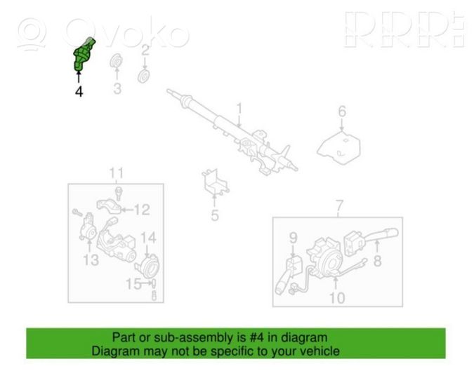 Subaru Legacy Joint de cardan colonne de direction 34170AG021