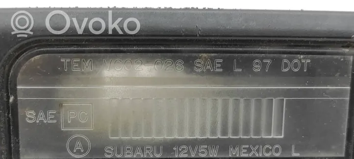 Subaru Legacy Takaluukun rekisterikilven valon palkki VC02026