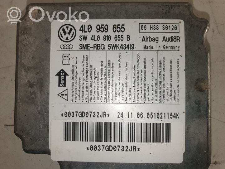 Audi Q7 4L Gaisa spilvenu vadības bloks 4L959655