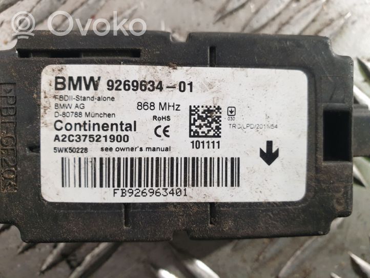 BMW 3 F30 F35 F31 Alarm movement detector/sensor 9269634
