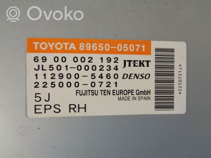 Toyota Avensis T270 Centralina/modulo servosterzo 8965005071