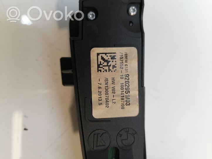 BMW 6 F06 Gran coupe Parking (PDC) sensor switch 9202951