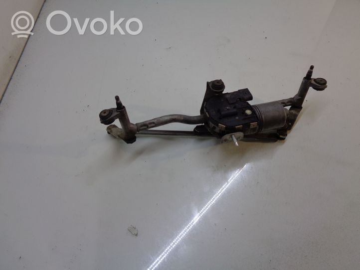 Volkswagen Touran II Front wiper linkage and motor 1T2955119A