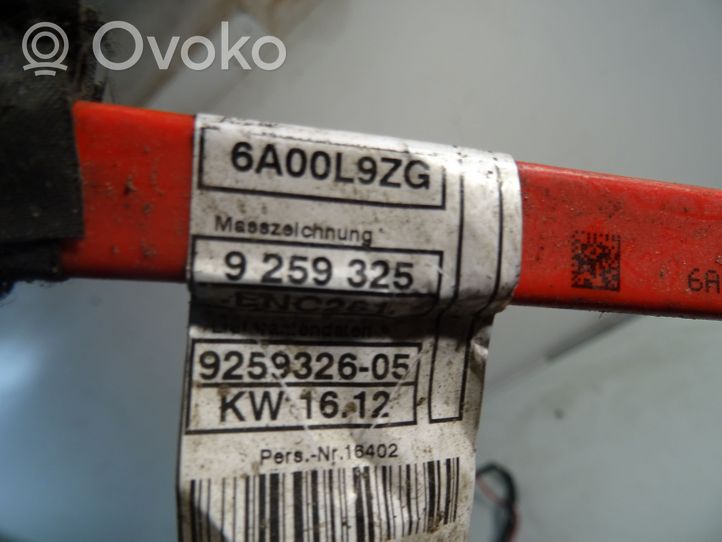 BMW 3 F30 F35 F31 Pluskaapeli (akku) 9259326