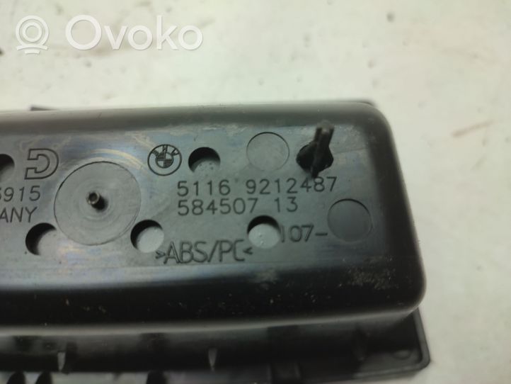 BMW 1 F20 F21 Consolle centrale del vano portaoggetti 9212487