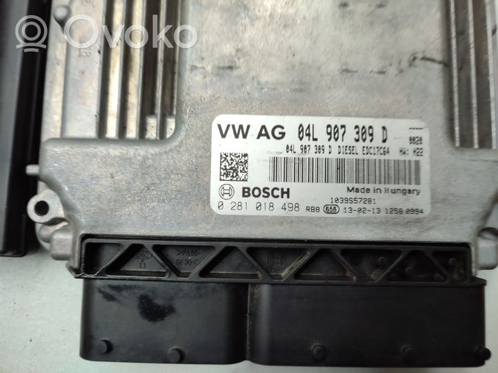 Volkswagen Golf VII Kit centralina motore ECU e serratura 04L907309D