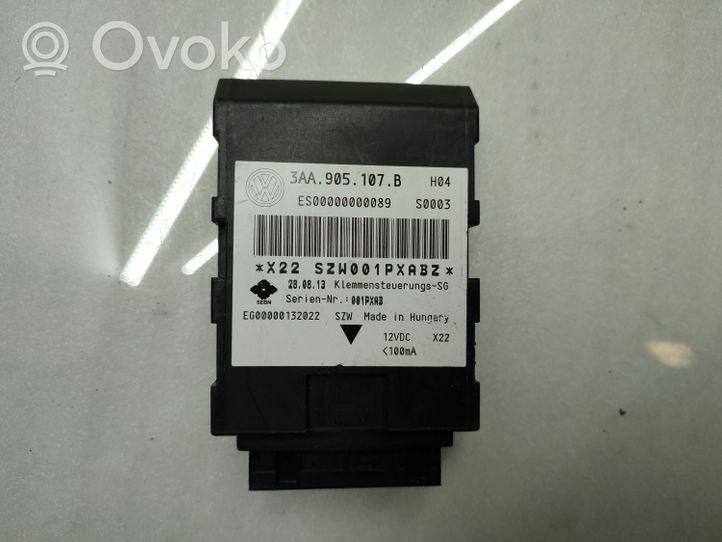 Volkswagen PASSAT B7 Keyless (KESSY) go control unit/module 3AA905107B