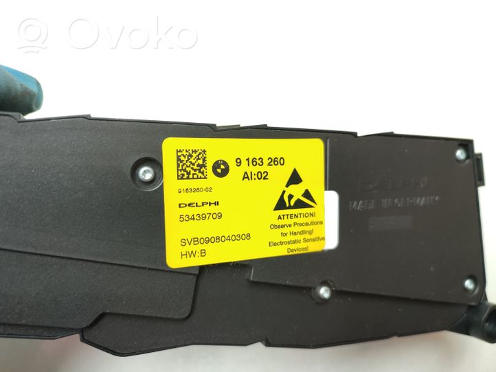 BMW 5 F10 F11 Interruttore di controllo del sedile 9163260