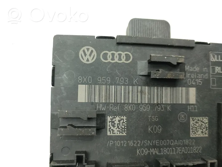 Audi A1 Sterownik / Moduł drzwi 8X0959793K