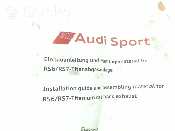 Audi A6 S6 C7 4G Końcówka tłumika 4G9253823