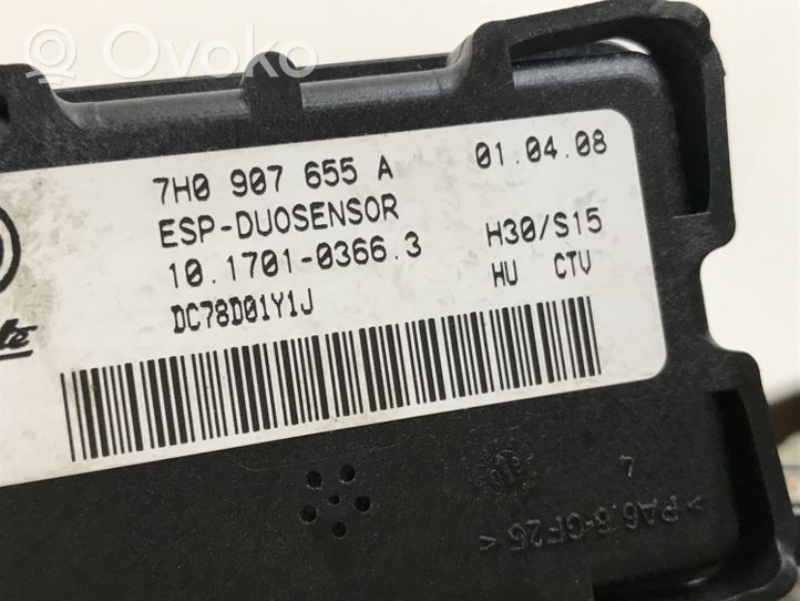 Volkswagen Eos ESP acceleration yaw rate sensor 7H0907655A