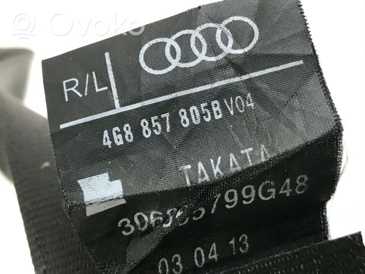 Audi A6 Allroad C7 Ceinture de sécurité arrière 4G8857805B