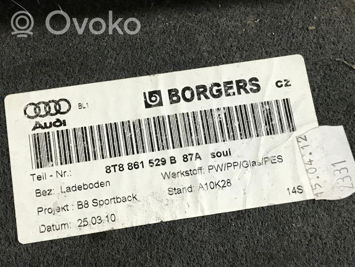 Audi A5 8T 8F Doublure de coffre arrière, tapis de sol 8T8861529B
