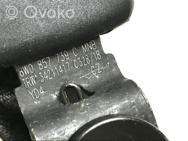 Audi A4 S4 B9 Klamra środkowego pasa bezpieczeństwa fotela tylnego 8W0857739C