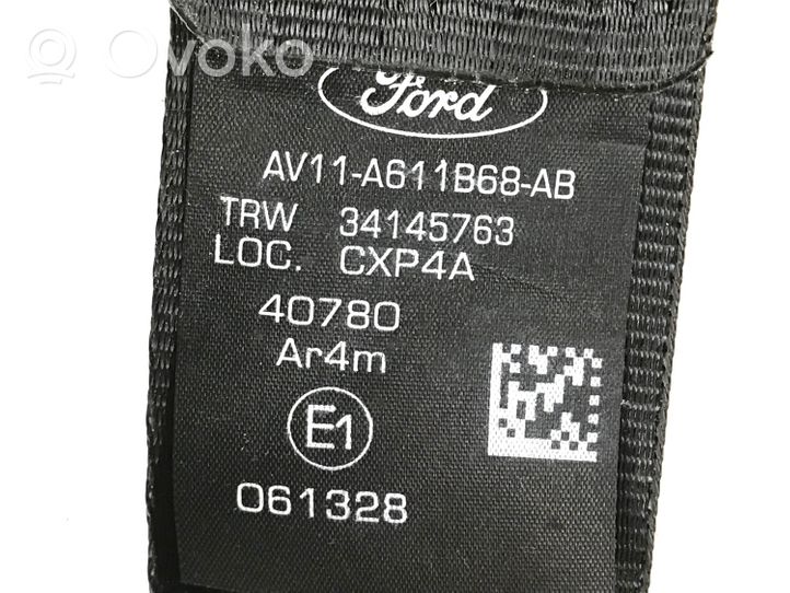 Ford B-MAX Takaistuimen turvavyö AV11A611B68AB