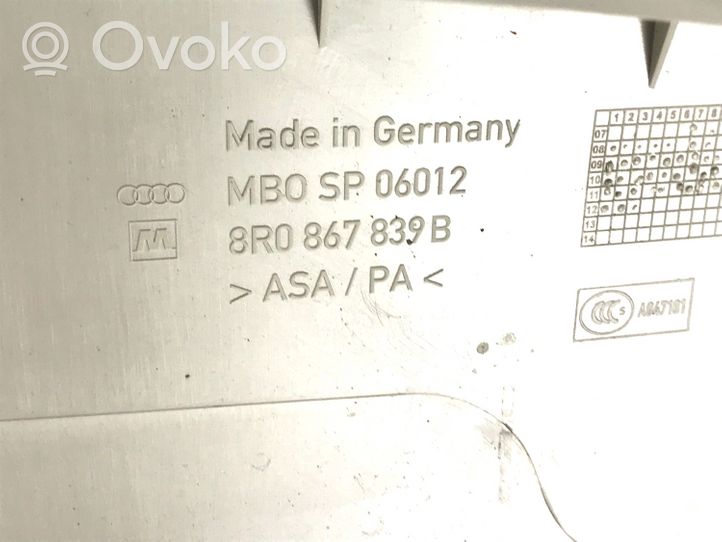 Audi Q5 SQ5 Keskikonsolin takasivuverhoilu 8R0867839B