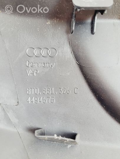 Audi A4 S4 B8 8K Cornice di rivestimento della regolazione del sedile della portiera anteriore 8T0881326C