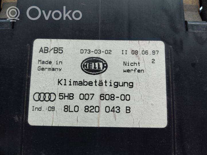 Audi A4 S4 B5 8D Centralina del climatizzatore 8L0820043