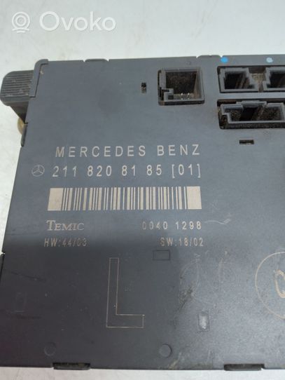 Mercedes-Benz E W211 Antenne intérieure accès confort 