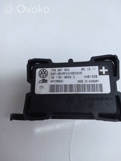 Volkswagen Touareg II ESP (elektroniskās stabilitātes programmas) sensors (paātrinājuma sensors) 7P0907652