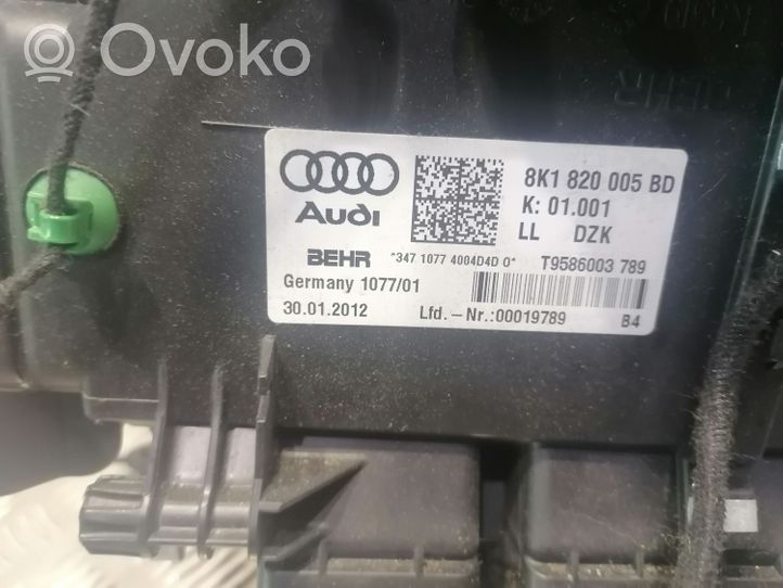 Audi Q5 SQ5 Sisälämmityksen ilmastoinnin korin kokoonpano 8K1820005BD