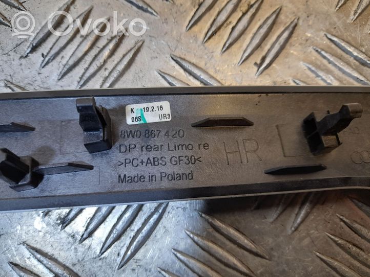 Audi A4 S4 B9 Front door trim bar 8W0867420