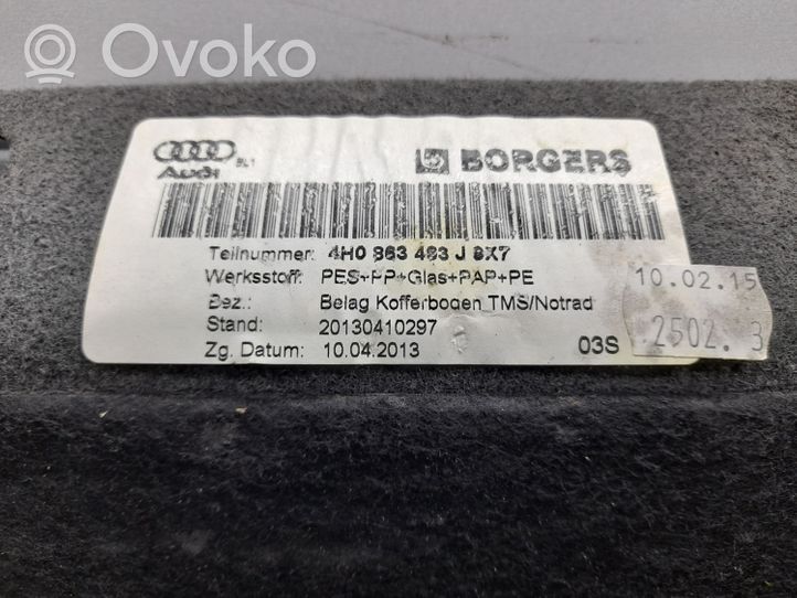 Audi A8 S8 D4 4H Wykładzina podłogowa bagażnika 8H0863463