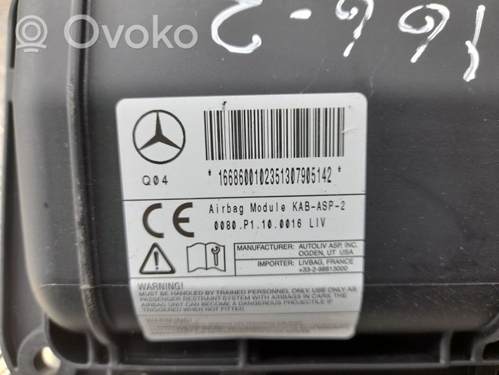 Mercedes-Benz GL X166 Poduszka powietrzna Airbag chroniąca kolana A1668600102