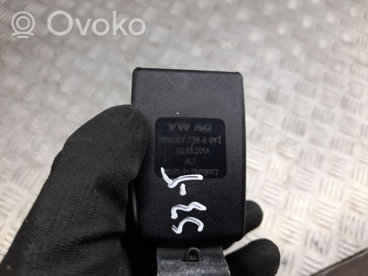 Audi A3 S3 8V Klamra środkowego pasa bezpieczeństwa fotela tylnego 8V0857739A