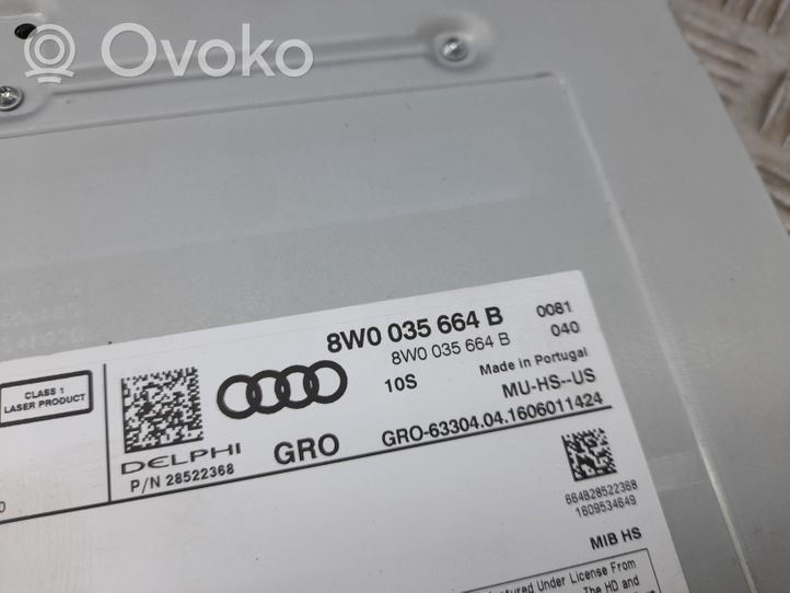 Audi A4 S4 B9 Stacja multimedialna GPS / CD / DVD 8W0035664B