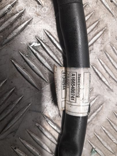 Mercedes-Benz GL X166 Cable negativo de tierra (batería) A1665400741