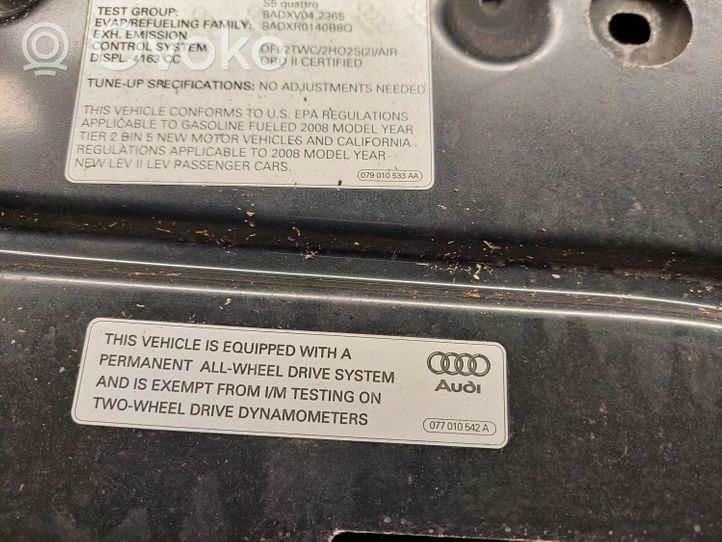 Audi S5 Dangtis variklio (kapotas) 079010533AA