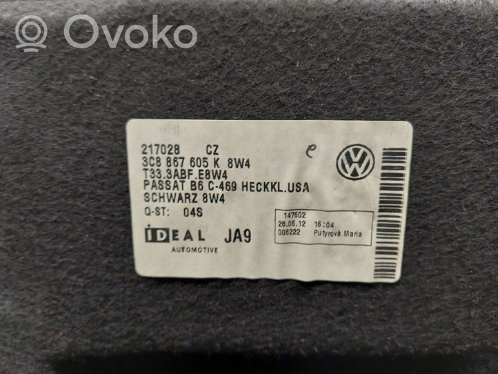 Volkswagen PASSAT CC Rivestimento portellone posteriore/bagagliaio 3C8867605K