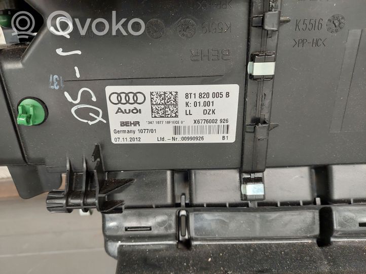 Audi Q5 SQ5 Sisälämmityksen ilmastoinnin korin kokoonpano 8T1820005B