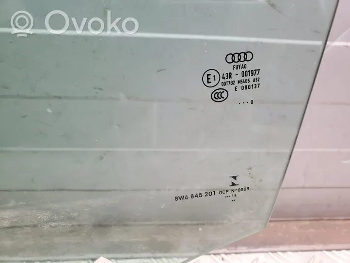 Audi A5 Front door window/glass (coupe) 8W6845201