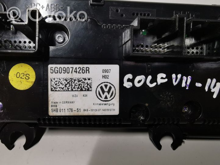 Volkswagen Golf VII Panel klimatyzacji 5G0907426R