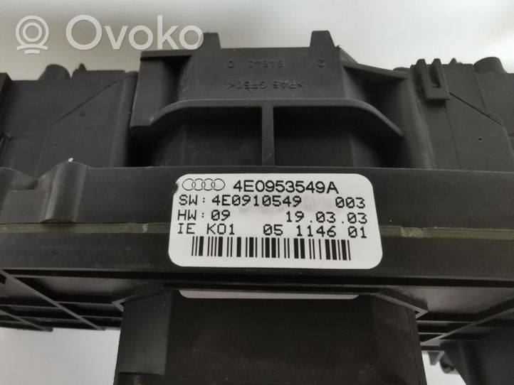 Audi A8 S8 D3 4E Commodo de clignotant 4E0953549A