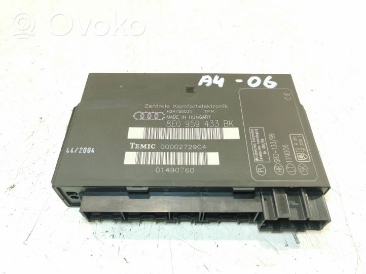 Audi A4 S4 B7 8E 8H Modulo comfort/convenienza 8E0959433BK