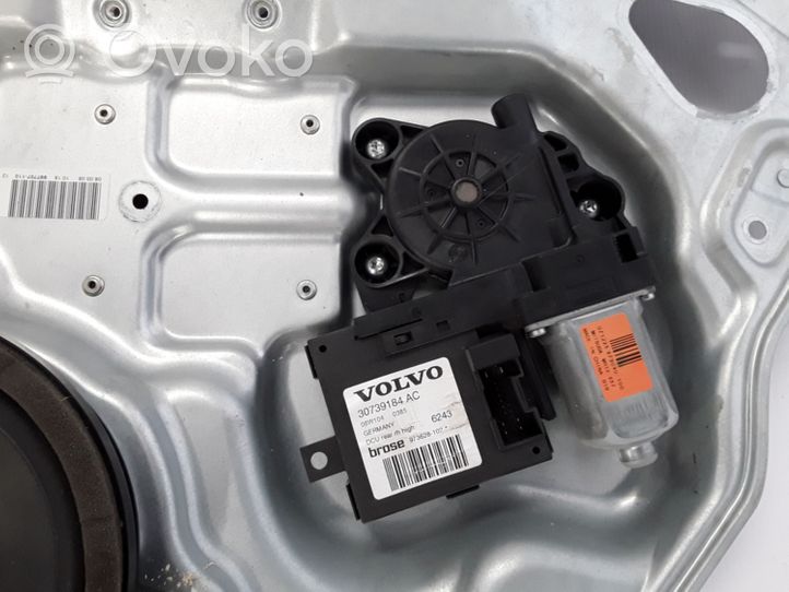 Volvo S40 Mechanizm podnoszenia szyby tylnej bez silnika 8679083