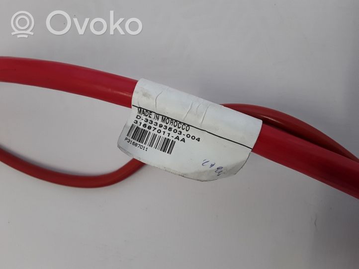 Volvo S90, V90 Cable positivo (batería) 31687011